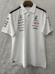 2026 MERCEDES white F1 polo S-5XL
